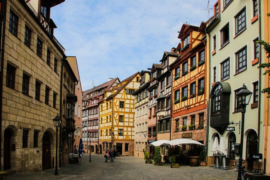 Altstadt Gassen in Nürnberg