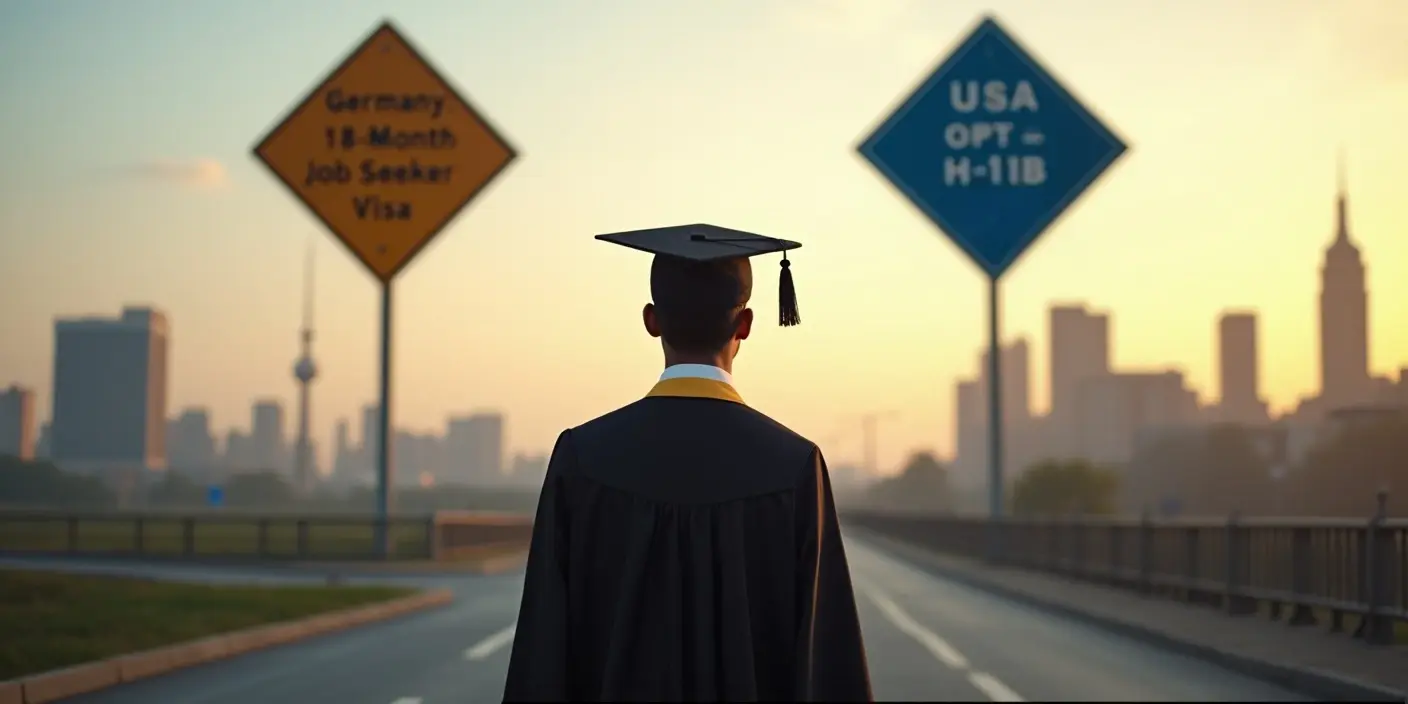 Post-Study Work Visa: Germany vs USA for Indian Students