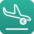 Expatrio Icon with airplane landing